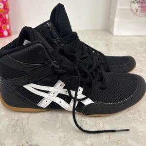 Adidas Black High-Top Wrestling Sneakers